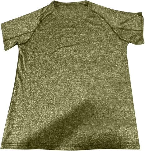 Workout Mens Shirts Quick Dry Gym Short Sleeve Moisture Wicking T Shirts for Running Athletic Casual Work Tee Tops in Kuwait