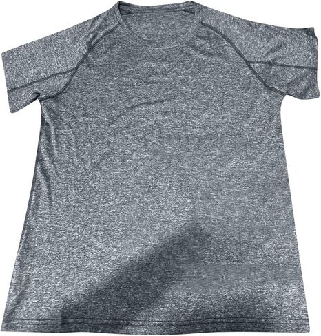 Workout Mens Shirts Quick Dry Gym Short Sleeve Moisture Wicking T Shirts for Running Athletic Casual Work Tee Tops in Saudi Arabia