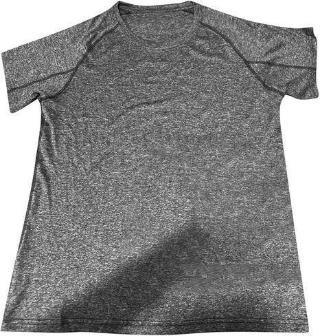 Workout Mens Shirts Quick Dry Gym Short Sleeve Moisture Wicking T Shirts for Running Athletic Casual Work Tee Tops in Saudi Arabia