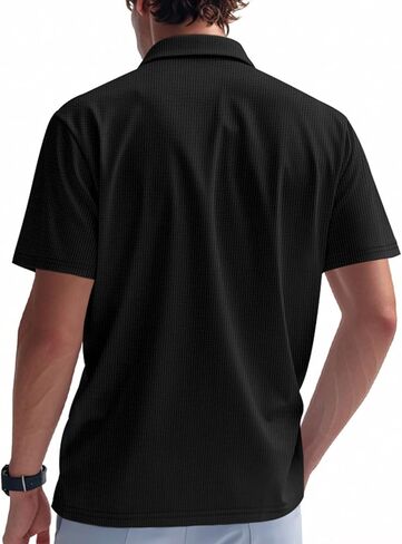 رجال القمصان الملمس وافل الأكمام قصيرة القمصان غير الرسمية رطوبة الفتل in Kuwait