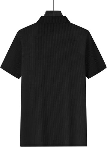 رجال القمصان الملمس وافل الأكمام قصيرة القمصان غير الرسمية رطوبة الفتل in Kuwait