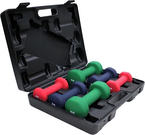 Ader Neoprene Dumbbell Set w/Rack in Saudi Arabia