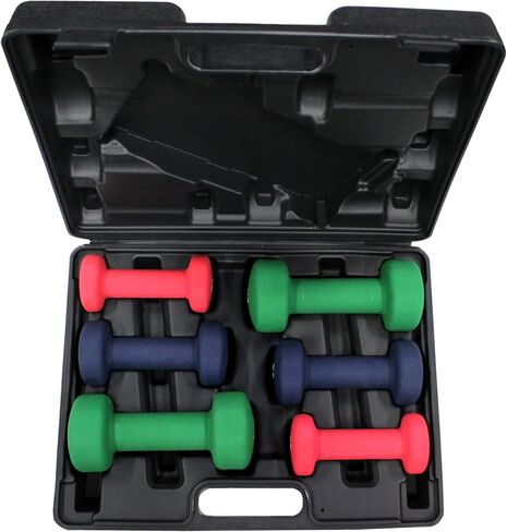 Ader Neoprene Dumbbell Set w/Rack in Saudi Arabia