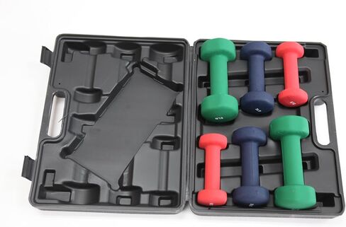 Ader Neoprene Dumbbell Set w/Rack in Saudi Arabia