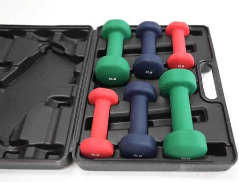 Ader Neoprene Dumbbell Set w/Rack in Saudi Arabia