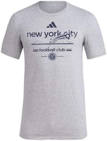 Adidas Men's New York City FC Vintage World Pre-Game Short Sleeve T-Shirt in Kuwait