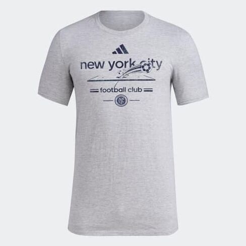 Adidas Men's New York City FC Vintage World Pre-Game Short Sleeve T-Shirt in Kuwait