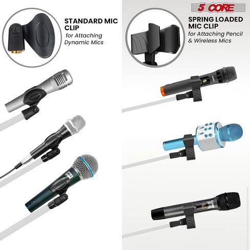 5 Core Tripod Mic Stand Floor 4pcs ارتفاع قابلة للتعديل 18-72 "حامل ذراع بوم بوم متين يقف ميكروفون قاعدة التمثال in Saudi Arabia