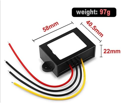 DC DC Step Up Power Supply 12V24V to 36V Boost Converter Module 1A 1.5A 2A منظم الجهد للمقاوم للماء الشمسي (1A ABS Platisc L ، 24V_36V) in Saudi Arabia