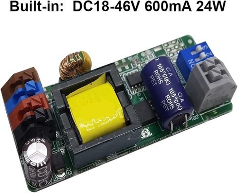 0-10V Dimmable LED Driver 18W 24W 28W 30W 35W 40W Lighting 300mA 600mA 700mA 800mA 900mA 1000mA 1200mA Power Supply(DC18-46V 550mA) in Saudi Arabia