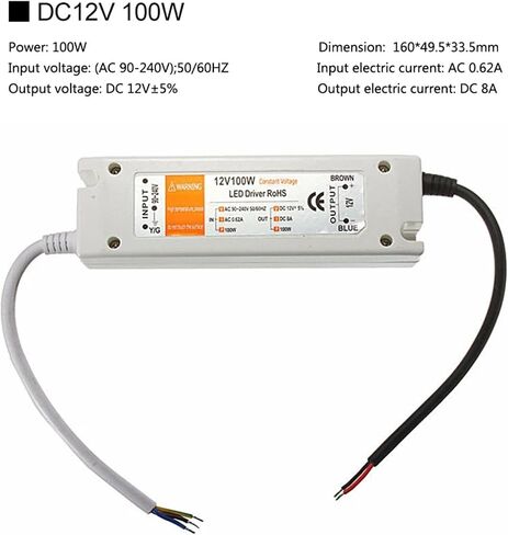 LED Driver AC 110V 220V to DC12V Led Power Adapter for LED Strip 18W 28W 48W 72W 100W Power Supply(48W) in Saudi Arabia