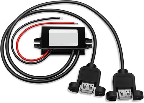 DC DC Converter 12V24V to 5V Power Inverter 15W Type-C Buck Voltage Regulator 7-32v Input Transformer for Phone Car(Female and MINI USB) in Saudi Arabia