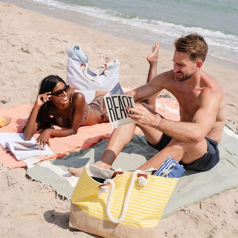 Turkish Beach Towel Oversized 39"x79", 100% Cotton - Premium Quality : Sand Free, Lightweight, Compact | Extra Large Turkish Towels, Pool Swim Beach Towels Women + Men (Petrol Blue) in Saudi Arabia