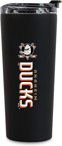 RICO Industries NHL Hockey 24oz من الفولاذ المقاوم للصدأ مع غطاء وغطاء مزدوج يعمل in Saudi Arabia