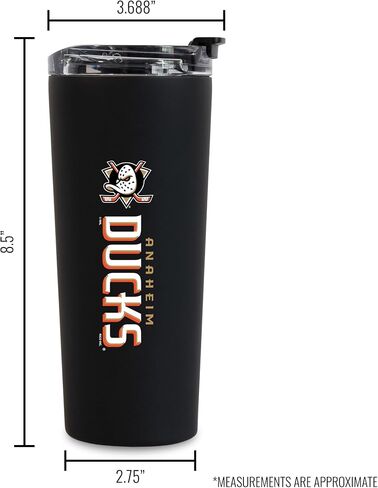RICO Industries NHL Hockey 24oz من الفولاذ المقاوم للصدأ مع غطاء وغطاء مزدوج يعمل in Saudi Arabia