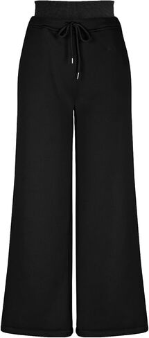 TANGNADE Womens Wide Leg Sweatpants Long High Waisted Casual Winter Thermal Baggy Sweat Pants Comfy Lounge Joggers in Saudi Arabia