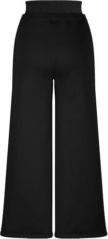 TANGNADE Womens Wide Leg Sweatpants Long High Waisted Casual Winter Thermal Baggy Sweat Pants Comfy Lounge Joggers in Saudi Arabia