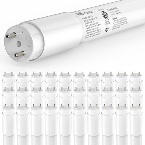 30 Pack T8 LED Bulbs 4 Foot, LED Fluorescent Tube Replacement, 4ft LED Tube Light, Plug&Play or Ballast Bypass, 14W, 2450 LM,5000K Daylight White,Single or Double End Powered, Frosted in Saudi Arabia