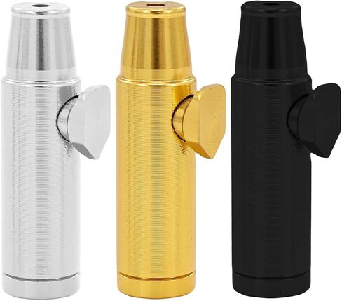 3 PCS Mini Mini Travel Spice Containers Powder Dispenser Supener Portable Searner for Outdoor Cooking ، Picnic & Camping (Black + Gold + Silver) in Kuwait