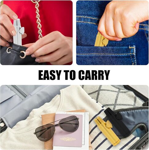 3 PCS Mini Mini Travel Spice Containers Powder Dispenser Supener Portable Searner for Outdoor Cooking ، Picnic & Camping (Black + Gold + Silver) in Kuwait