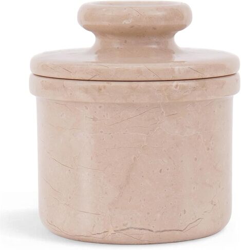 Marble Butter Keeper 4.25 Inches Green Onyx Handmade French Butter Crock For Spreadable Butter, Home & Kitchen Decor Butter Dish in Kuwait