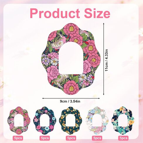 25pcs Adhesive Patches Compatible with Omnipod 5, Floral CGM Overpatches Overlay Waterproof & Sweatproof Sensor Covers Sticker for Pod Pals Omni Pod Screen Protector Accessories (Flower Shape) in Saudi Arabia