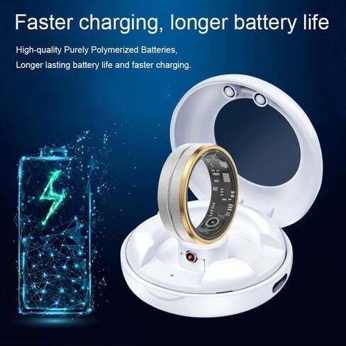 لـ R02 R03 R06 R08 R09 R10 R11 R11M SR11M R12 BJ02 SRC01 SRC10 SMART RING Charge Charging Case Portable Case (وليس الشحن اللاسلكي!) in Kuwait