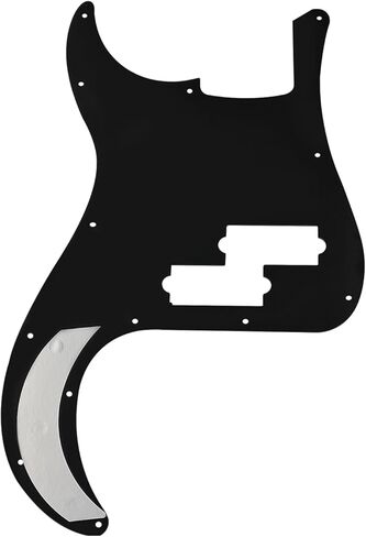 Bass Pickguard Bass 4 Strings Guitar Scratch Plate 13 Holes for PB Bass Without Truss Rod Hole Style,Black 3Ply in Saudi Arabia