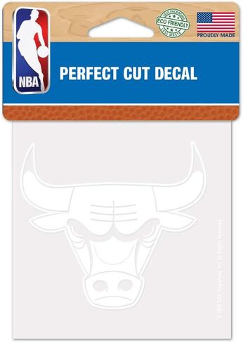 Wincraft NBA Chicago Bulls 4x4 Perfect Cut White Secal ، حجم واحد ، لون الفريق in Saudi Arabia
