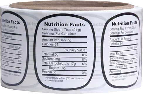 Mann Lake Nutrition Honey Labels, Self-Adhesive, Easy-to-Apply, Boost Honey Sales, Multi-Surface Applicable, Roll of 250, Small (1 5/8" x 1 15/16") in Saudi Arabia