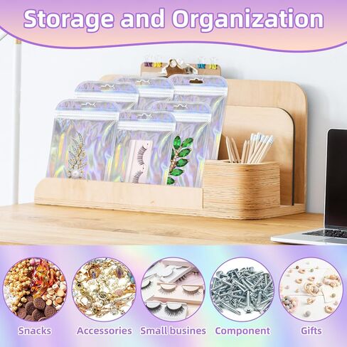 50 Pieces Pen Packaging Bags for Beadable Pen - Packaging Bags for Small Business Resealable Bags - Applies to Beaded Pen, Keychain, jewelry, Candy Bags for Packaging (2.5×9.4 inch, White) in Kuwait