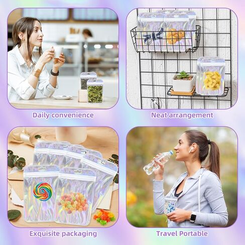 50 Pieces Pen Packaging Bags for Beadable Pen - Packaging Bags for Small Business Resealable Bags - Applies to Beaded Pen, Keychain, jewelry, Candy Bags for Packaging (2.5×9.4 inch, White) in Kuwait