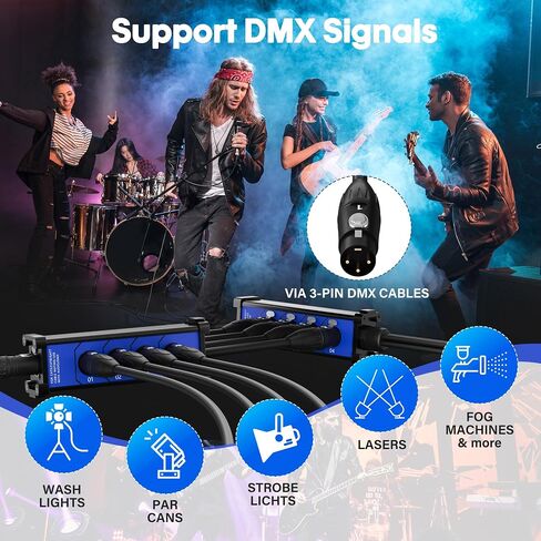ELECAN 3-Pin XLR SPLITTER BEKUOUT TOND RJ45 ETHERCON-4 قناة و 1 زوج-XLR/DMX/AES Terminator Snake فوق كبل تصحيح Cat 6 Ethernet لصوت المسرح والإضاءة واستوديو تسجيل الصوت و in Kuwait