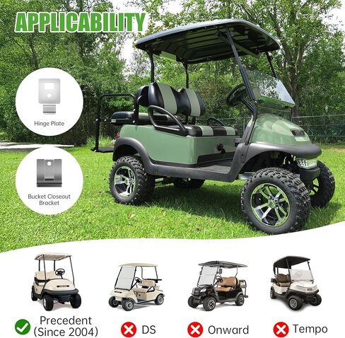 لوحة مفصلية مقعد 10L0L Golf Cart متوافقة مع Club Car Prement (2004+) قطع غيار استبدال مقعد 102554601،103237101،102577001،102577002 in Kuwait
