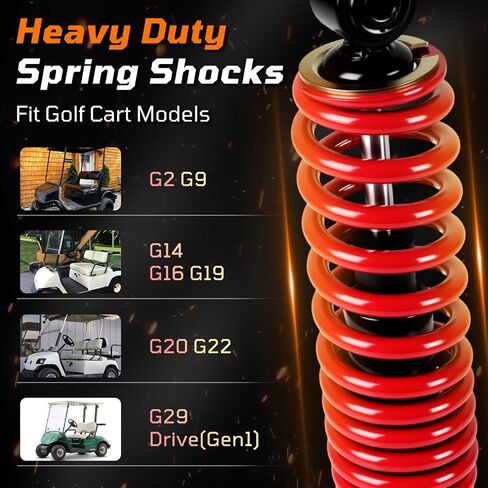 لعبة Golf Cart Real Excorber Hucked مع الينابيع لـ Yamaha G2 G9 G14 ، G16 ، G19 ، G20 ، G22 ، G29 / Drive (Gen1) نماذج غاز والكهرباء OEM JN4-F2210-00-00 JN3-F2210-00 JW210-10 Black in Kuwait
