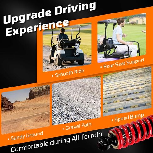 لعبة Golf Cart Real Excorber Hucked مع الينابيع لـ Yamaha G2 G9 G14 ، G16 ، G19 ، G20 ، G22 ، G29 / Drive (Gen1) نماذج غاز والكهرباء OEM JN4-F2210-00-00 JN3-F2210-00 JW210-10 Black in Kuwait