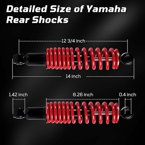 لعبة Golf Cart Real Excorber Hucked مع الينابيع لـ Yamaha G2 G9 G14 ، G16 ، G19 ، G20 ، G22 ، G29 / Drive (Gen1) نماذج غاز والكهرباء OEM JN4-F2210-00-00 JN3-F2210-00 JW210-10 Black in Kuwait