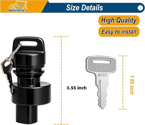 مجموعة مفاتيح مفتاح الإشعال لـ Yamaha G22 ، G29/Drive ، Drive 2 Golf Cart ، STATER SWITCH استبدل OEM JW1-H2510-00 JU2-H2510-10 JU2-H2510-20 in Saudi Arabia