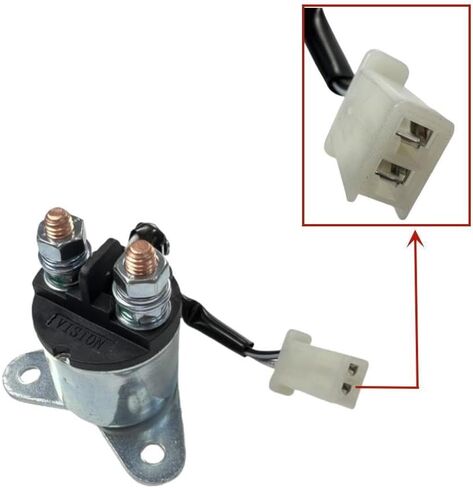 Starter Motor Solenoid W/ 2-Wire Plug for A-ipower SUA9000E SUA10000EC SUA12000E for Predator 7000/8750W 420cc for Generac GP6500E GP7500E GP8000E for All Power Gentron 10000W Generator W/Pigtail in Saudi Arabia