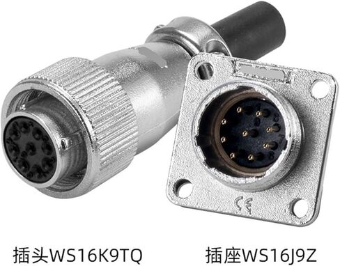 WS16 Socket 2-3 Core 4-5-7 Pin 9-10p Hole TQZ Male Male Female Molection onvers in Saudi Arabia