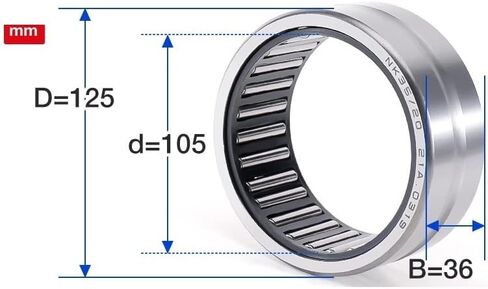 1PC Needle Roller Bearing NK95/100/105/26/36 NK110/30 NK110/40 Without Inner Ring Bearings(Nk95/36 95x115x36mm) in Saudi Arabia