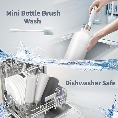 18/8 زجاجة من الفولاذ المقاوم للصدأ لـ Sodastream Fizzi ، الروح ، المصدر ، الفن ، زجاجة كربونية 1L ، خالية من BPA ، مياه فوار ، غسالة صحون آمنة (أسود) in Saudi Arabia