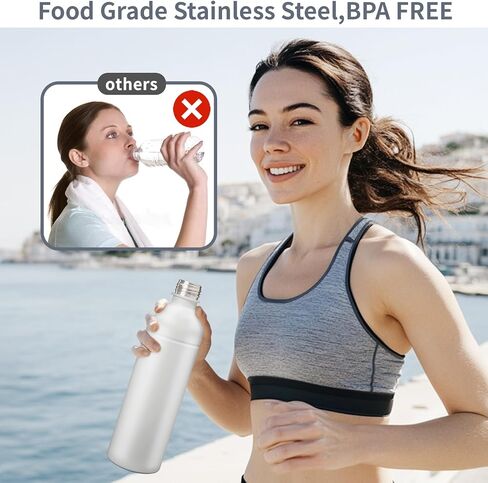 18/8 زجاجة من الفولاذ المقاوم للصدأ لـ Sodastream Fizzi ، الروح ، المصدر ، الفن ، زجاجة كربونية 1L ، خالية من BPA ، مياه فوار ، غسالة صحون آمنة (أسود) in Saudi Arabia