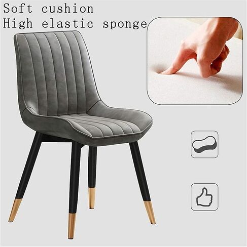 مجموعة كرسي غرفة الطعام ، الجلود ، كرسي لهجة حديثة 2 قطعة صالة حديثة كرسي غرفة المعيشة كرسي (اللون: أخضر) in Kuwait