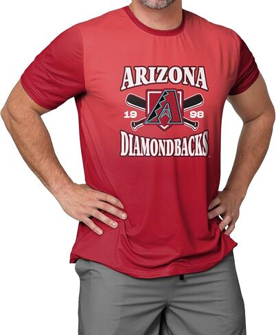 FOCO MLB Men's Official Home Plate Established Premier Performance Gradient T-Shirt in Saudi Arabia