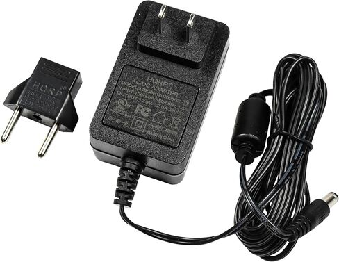 HQRP AC Adapter/Power Supply Compatible with Yamaha PSR-170 / PSR170 / PSR-172 / PSR172 Keyboards Replacement [UL Listed] + Euro Plug Adapter in Saudi Arabia