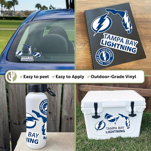 Desert Cactus Tampa Bay Lightning Team Team NHL National Hockey League League Sticker Vinyl Secal Lacal Bottop Botto Carbook (Type 2-3) in Kuwait