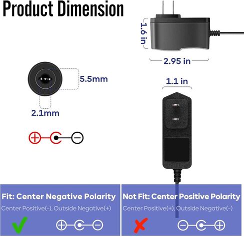 محول تزويد الطاقة 9V 1A DC ، 9.8 قدم كابل ، مركز إيجابي ، لدواسات الجيتار ، لوح الدواسة ، لوحات المفاتيح ، معدات الصوت والأجهزة الأخرى التي تتطلب 9V 1000MA in Kuwait