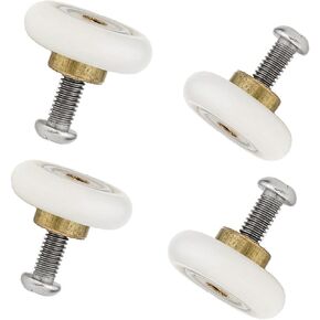 4pcs x Shower Door Rollers,Roller Diameter 19/23/25mm for The Bathroom Pan Glass Sliding Door Pulleys/Runners/Wheels (19mm) in Saudi Arabia