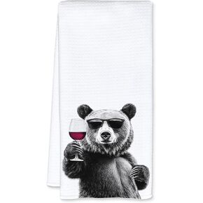 Funny Border Collie Kitchen Towels, Border Collie Gifts Dish Tea Towels for Home Bar Kitchen, Dog Lover Gifts, Wine Lover Gifts, Funny Hand Towels for Bathroom, 16x24 Inch in Saudi Arabia